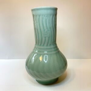 Vintage Chinese Longquan Celadon Porcelain Vase
